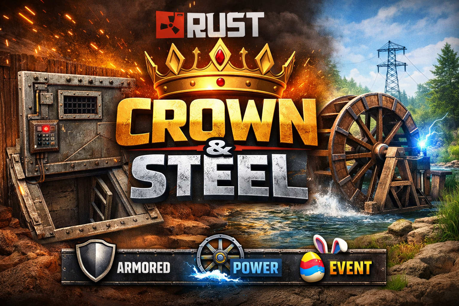 🚀Rust Update: Armored Hatches, Water Wheels & New Improvements